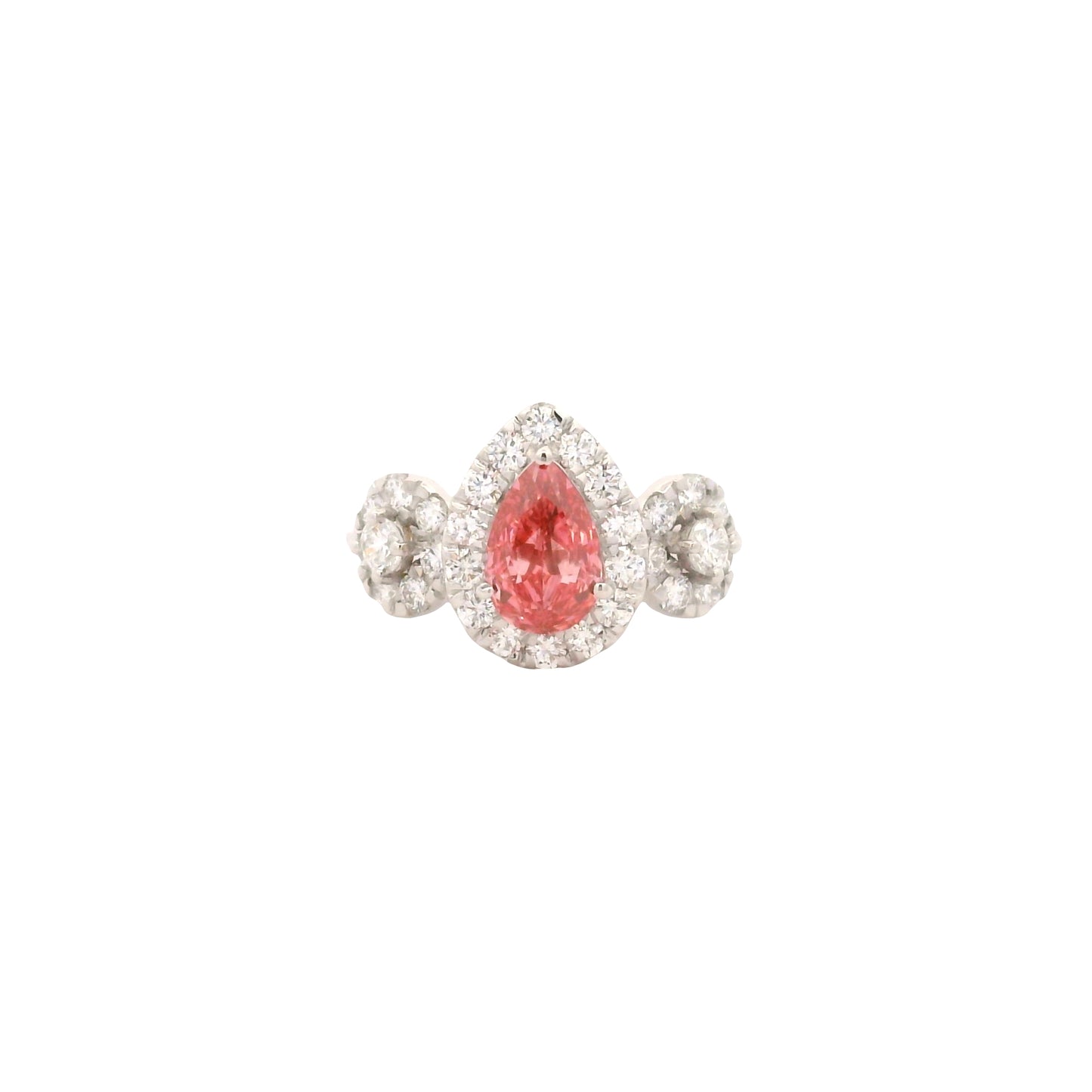 1.83 Carats Pink Lab Grown Diamond 14K Gold Ring