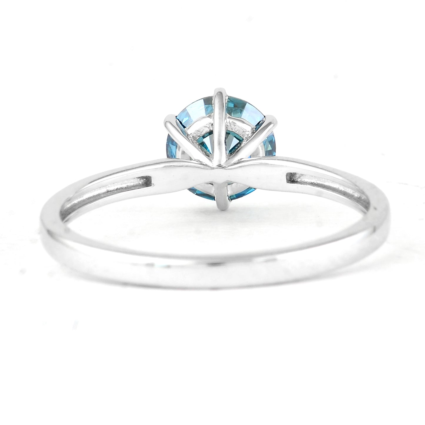 1.03 Carats Blue Lab Grown Diamond 14K Gold Ring