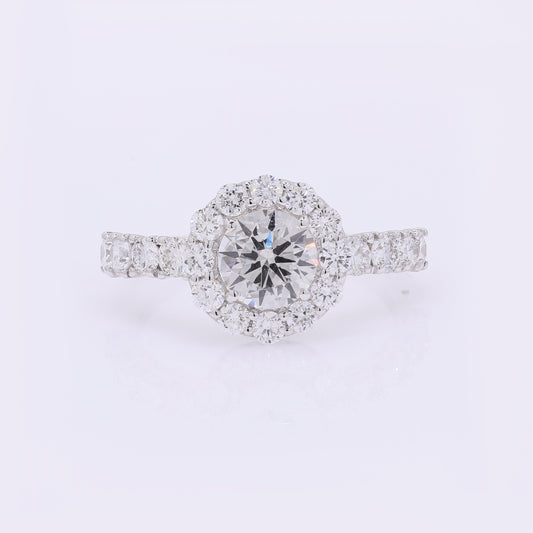 2.10 Carats Lab Grown Diamond 14K Gold Ring