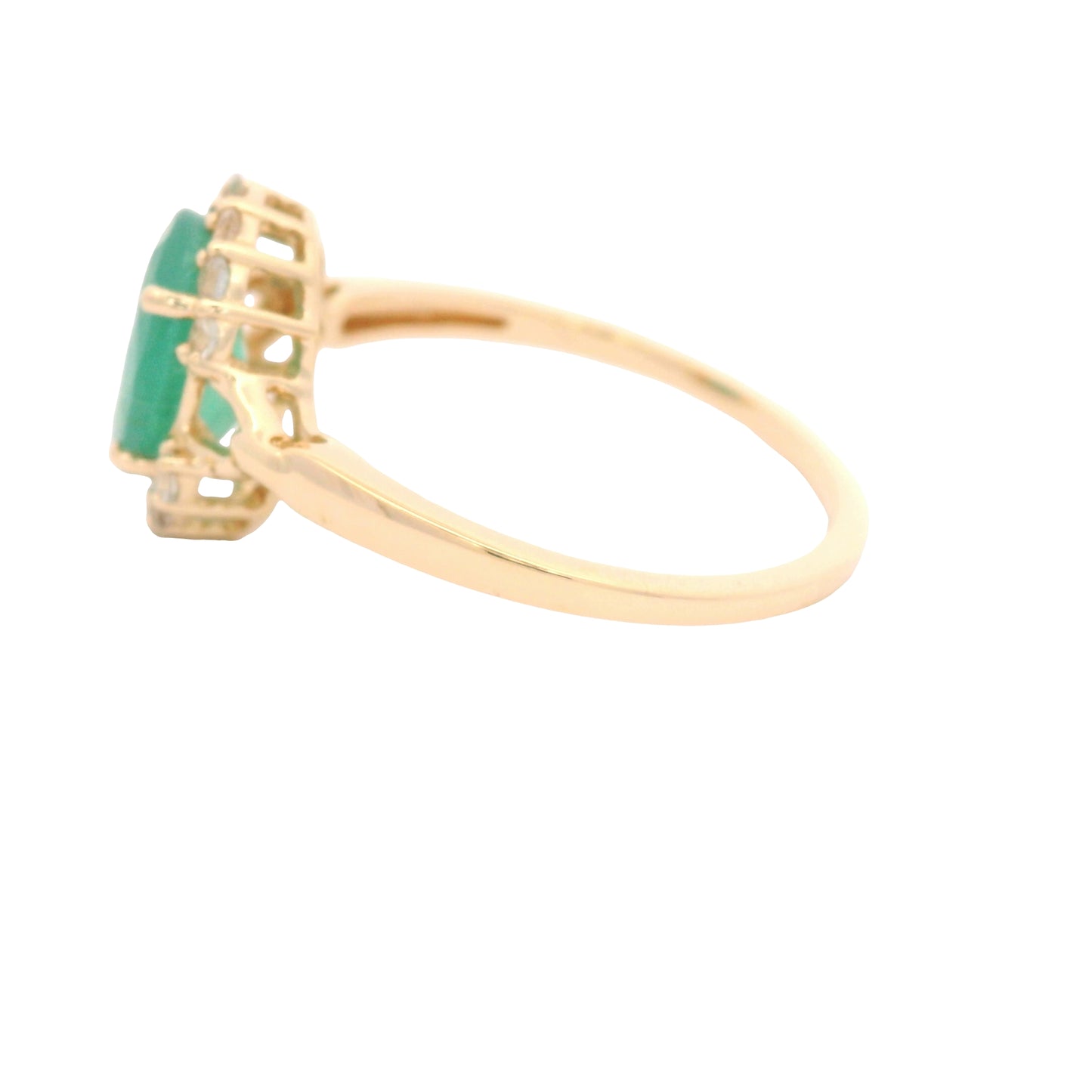 1.60 Ct Oval Emerald 14K Gold Ring
