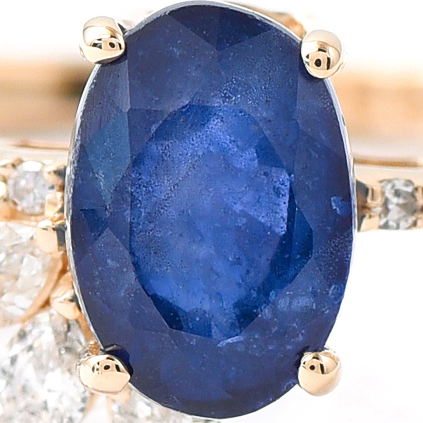1.53 Ct Oval Sapphire 14K Gold Ring