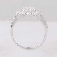 3.23 Carats Lab Grown Diamond 14K Gold Ring
