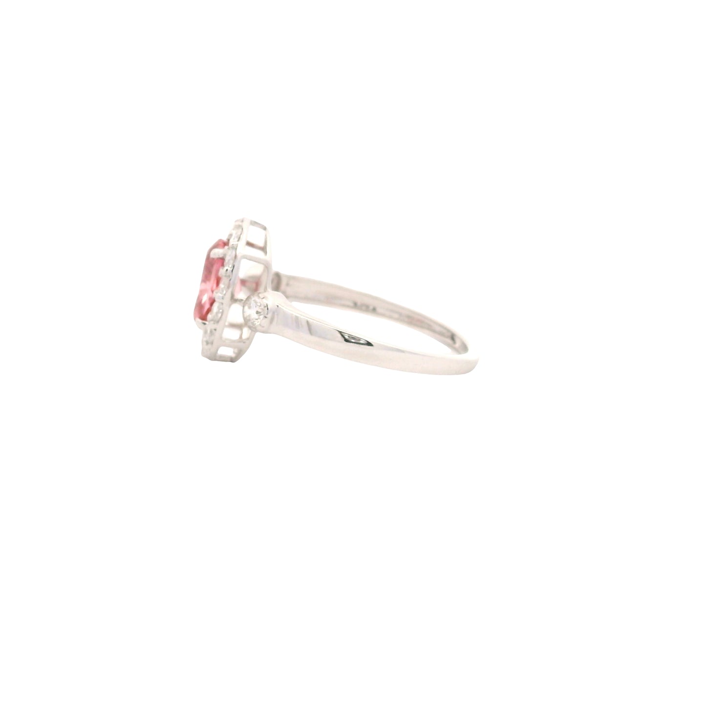 1.52 Carats Pink Lab Grown Diamond 14K Gold Ring