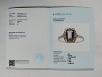 1.57 Ct Octagon Step Cut Natural Tourmaline 14K Gold Ring
