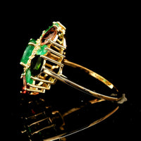 5.15 Ct Oval Emerald 14K Gold Ring