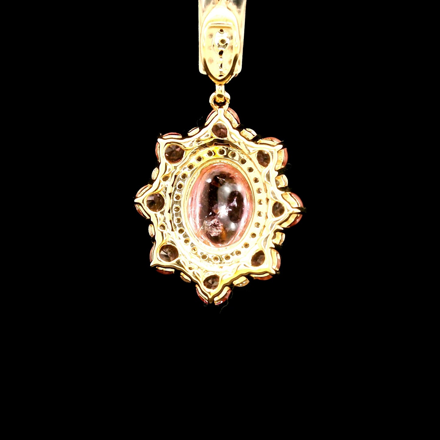 2.45 Ct Oval Tourmaline 14K Gold Pendant