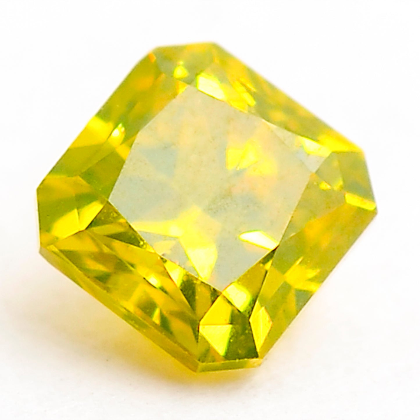 0.26 Yellow Diamond Octagon Loose Diamond