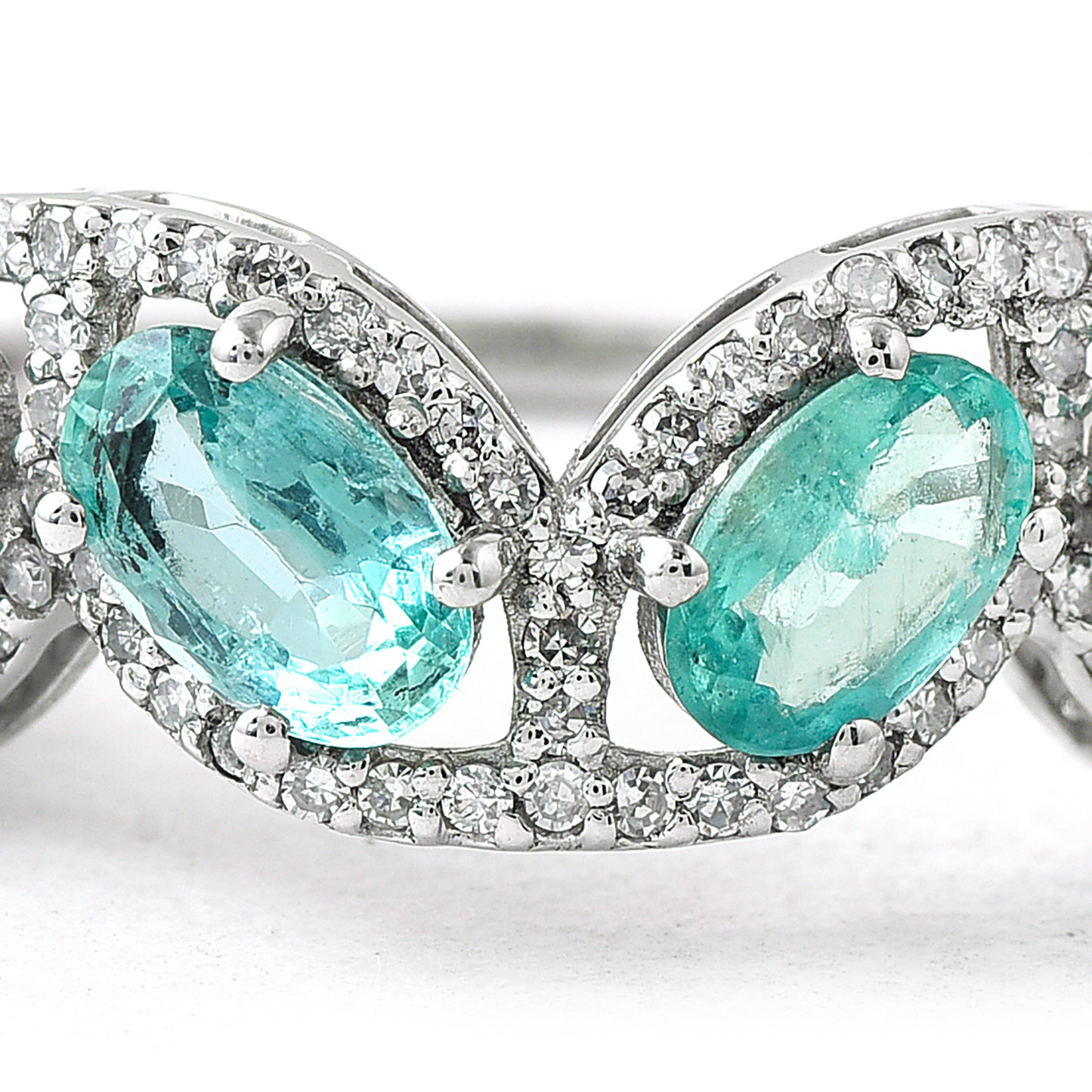 3.19 Ct Oval Mixed Cut Natural Emerald 950 Platinum Ring
