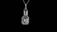 4.07 Carats Lab Grown Diamond 14K Gold Pendant