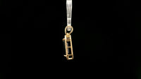 3.92 Ct Octagon Natural Sapphire 14K Gold Pendant