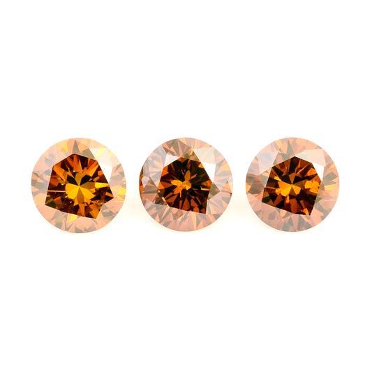 0.50 Red Diamond Round Loose Gemstone