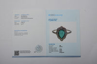 0.97 Ct Pear Mixed Cut Natural Emerald 14K Gold Ring