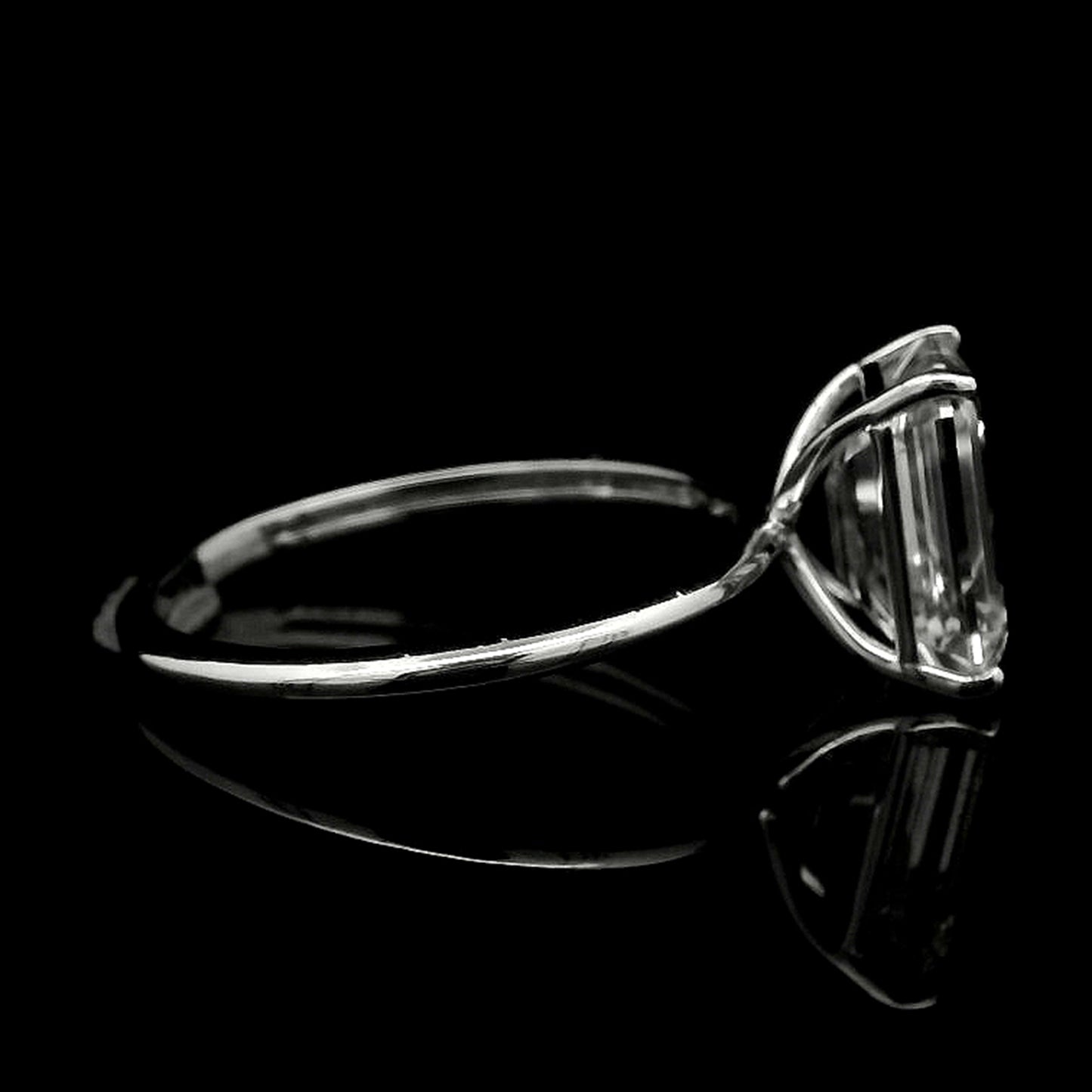 3.06 Carats Lab Grown Diamond 14K Gold Ring