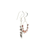 8.60 Ct Garnet 925 Sterling Silver Earrings
