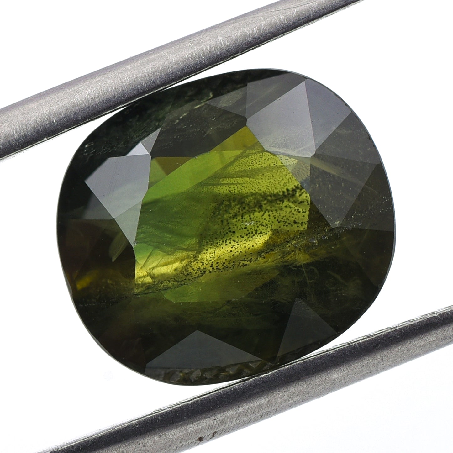 7.99 Natural Corundum Green Sapphire Rectangular Cushion Mixed Cut Gemstone