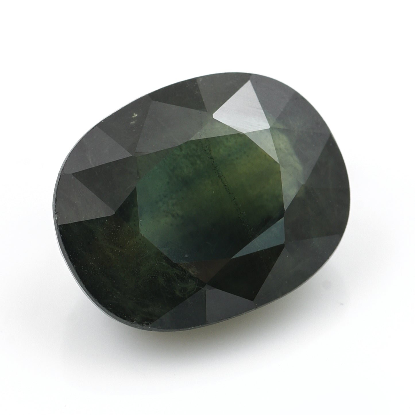 7.23 Natural Corundum Green Sapphire Rectangular Cushion Mixed Cut Gemstone