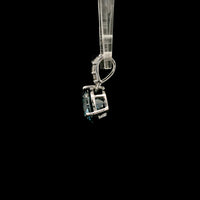1.71 Carats Blue Lab Grown Diamond 14K Gold Pendant