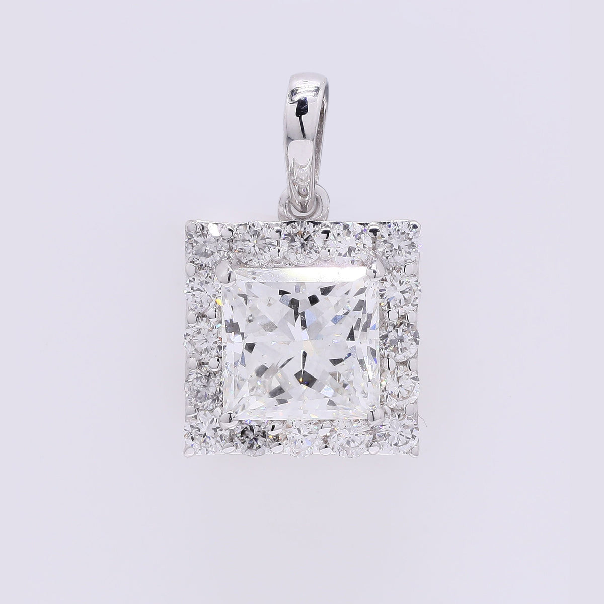 2.36 Carats Lab Grown Diamond 14K Gold Pendant