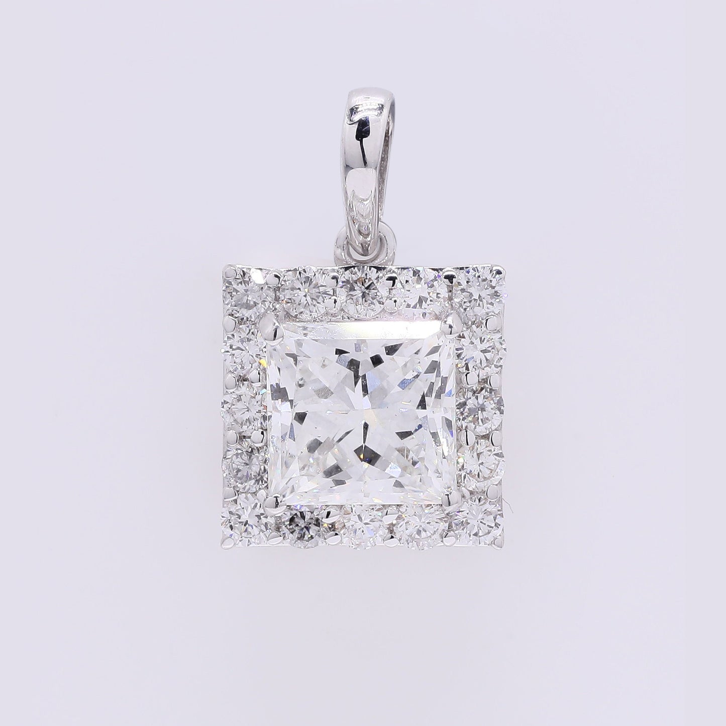 2.36 Carats Lab Grown Diamond 14K Gold Pendant
