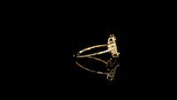 1.71 Ct Cushion Natural Sapphire 14K Gold Ring