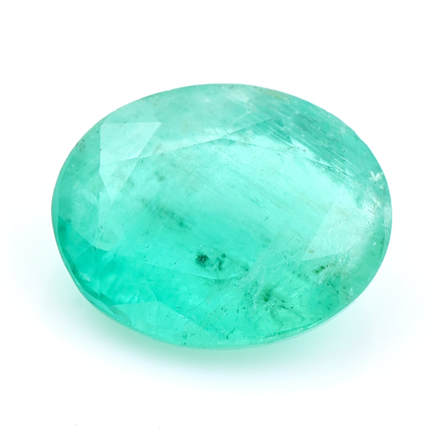 2.98 Natural Beryl Emerald Oval Mixed Cut Gemstone