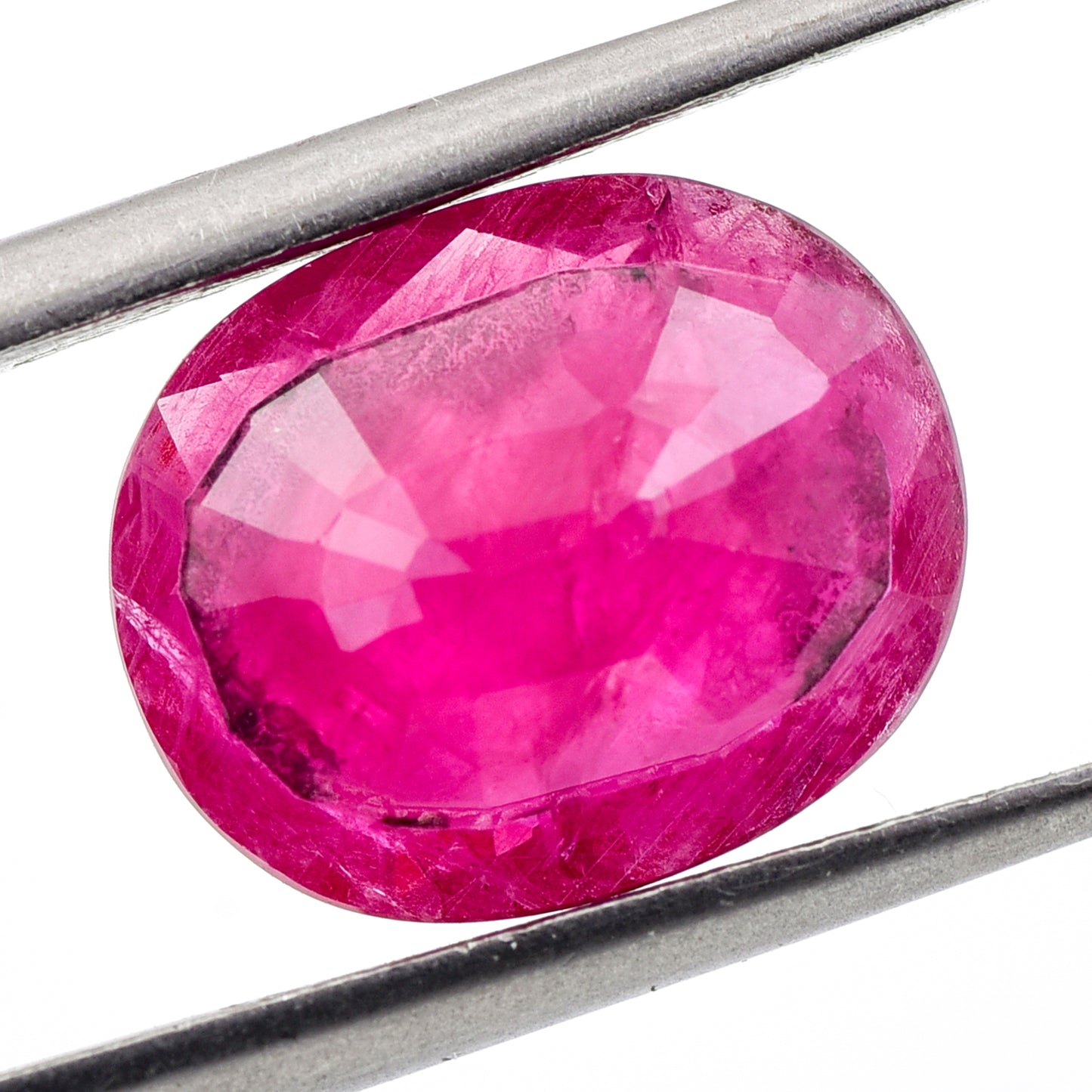 4.41 Natural Corundum Ruby Oval Mixed Cut Gemstone