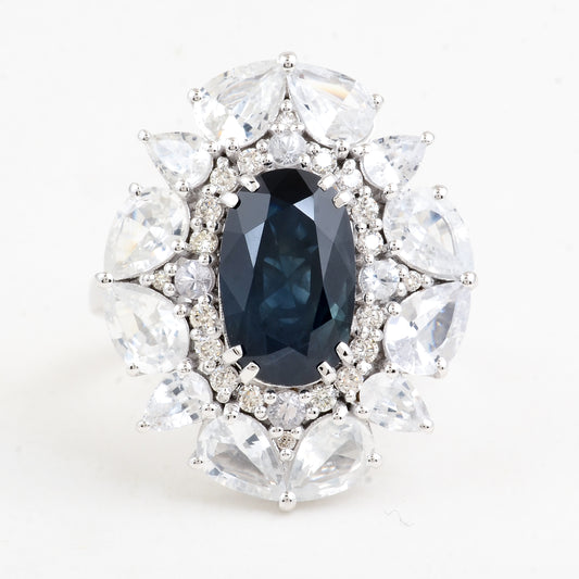 8.02 Carats Sapphire 14K Gold Ring