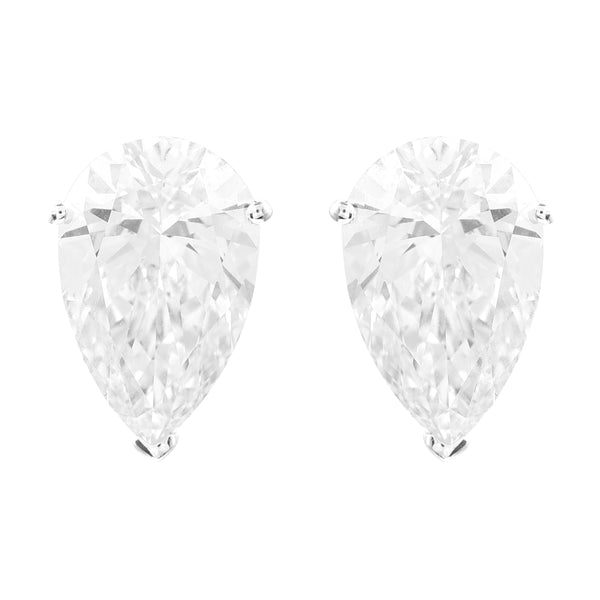 3.81 Carats Lab Grown Diamond 14K Gold Earrings