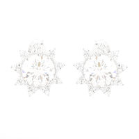 6.16 Carats Lab Grown Diamond 14K Gold Earrings