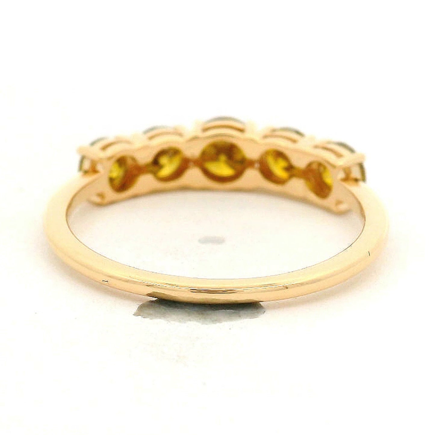 1.23 Ct Round Yellow Diamond 14K Gold Ring