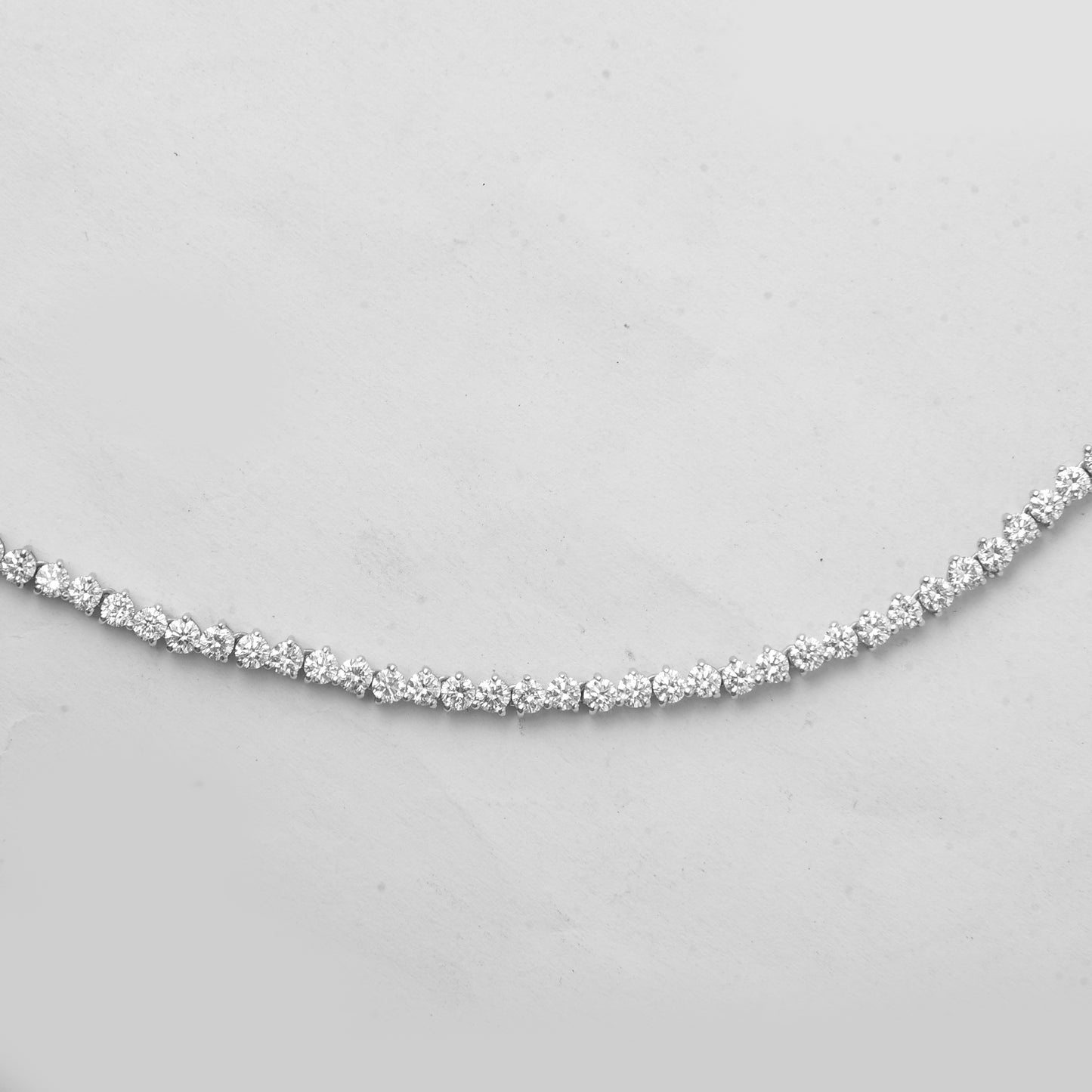10.00 Ct Round Lab Grown Diamond 14K Gold Necklace