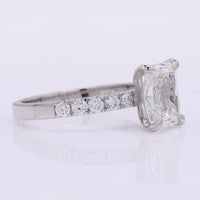 2.20 Carats Lab Grown Diamond 950 Platinum Ring