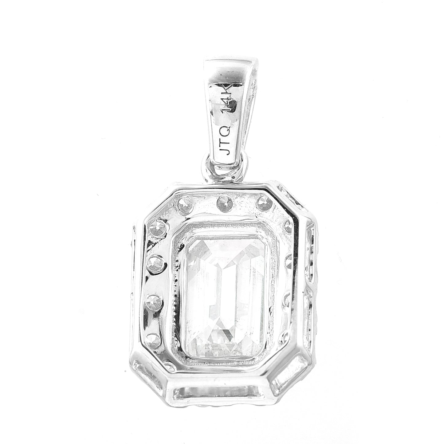 2.81 Carats Lab Grown Diamond 14K Gold Pendant