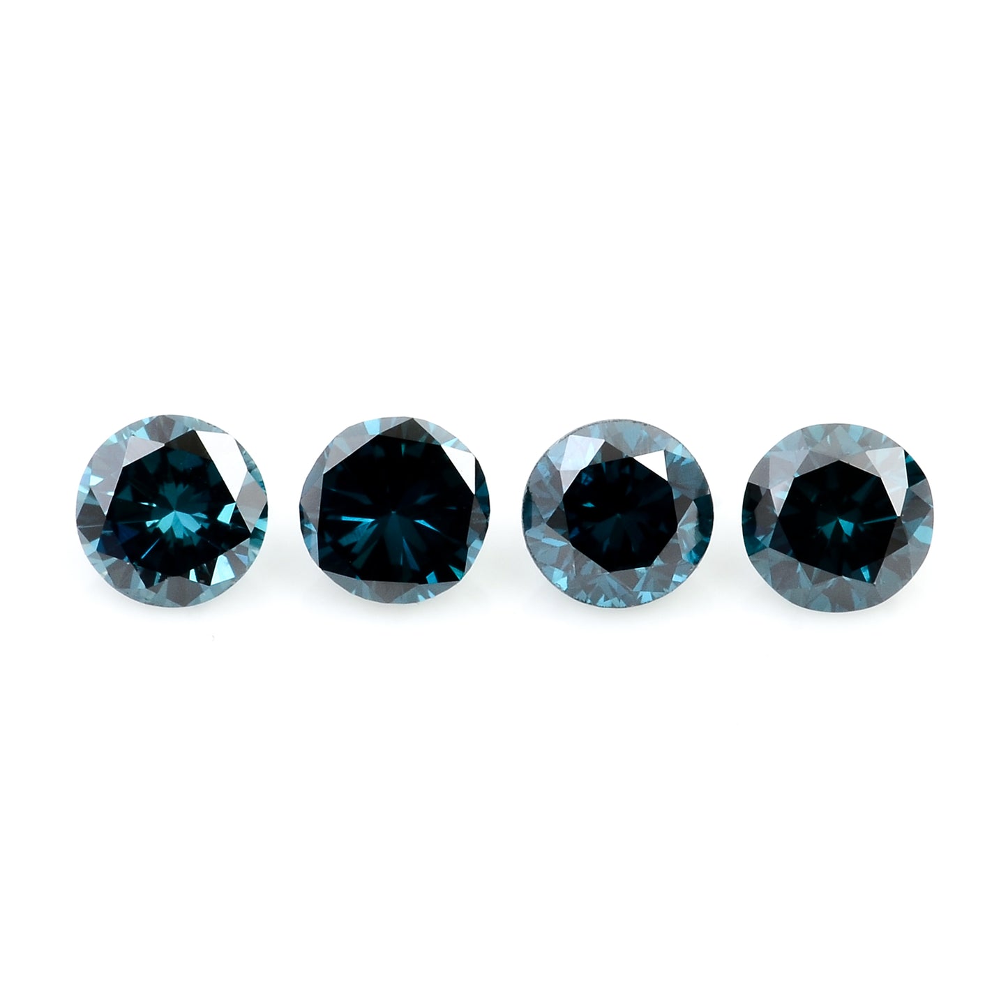 0.51 Blue Diamond Round Loose Gemstone