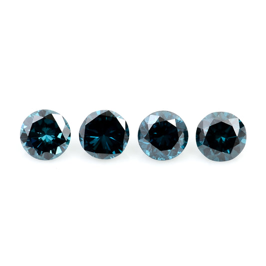 0.51 Blue Diamond Round Loose Gemstone