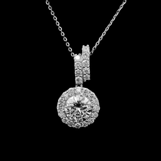 2.13 Carats Lab Grown Diamond 14K Gold Pendant
