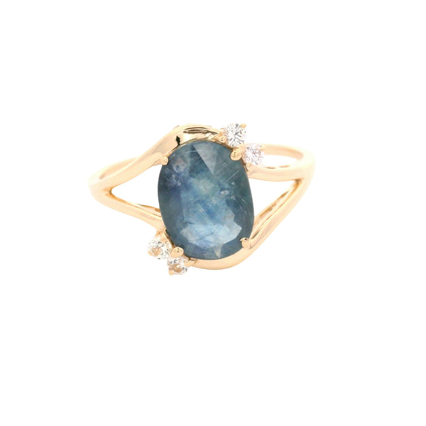 1.94 Ct Oval Sapphire 14K Gold Ring
