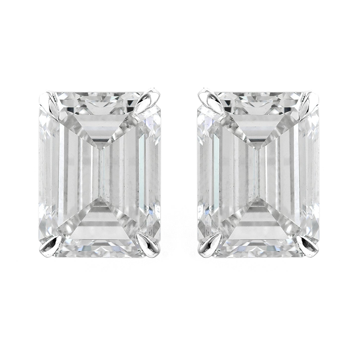 10.21 Carats Lab Grown Diamond 14K Gold Earrings