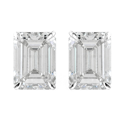 10.21 Carats Lab Grown Diamond 14K Gold Earrings