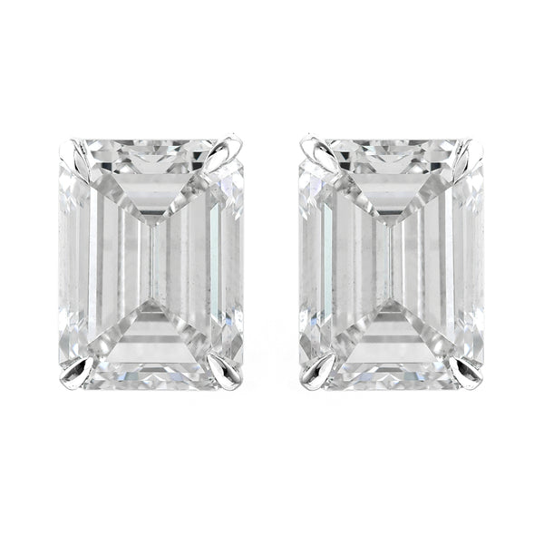 10.21 Carats Lab Grown Diamond 14K Gold Earrings