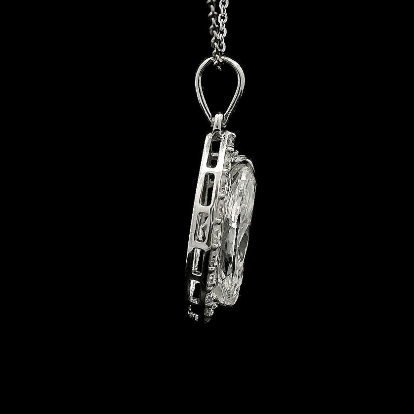 2.37 Carats Lab Grown Diamond 14K Gold Pendant