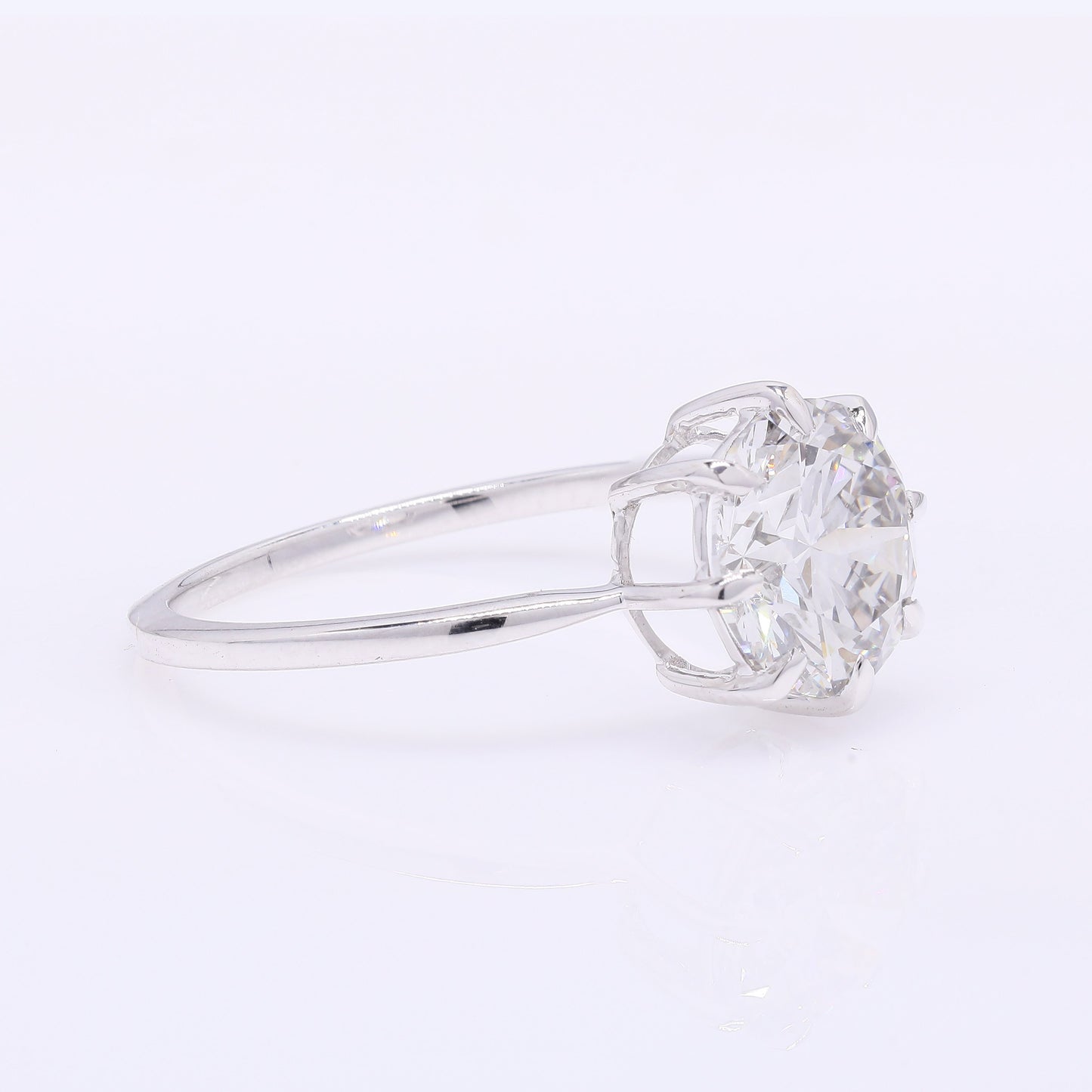 2.10 Carats Lab Grown Diamond 14K Gold Ring