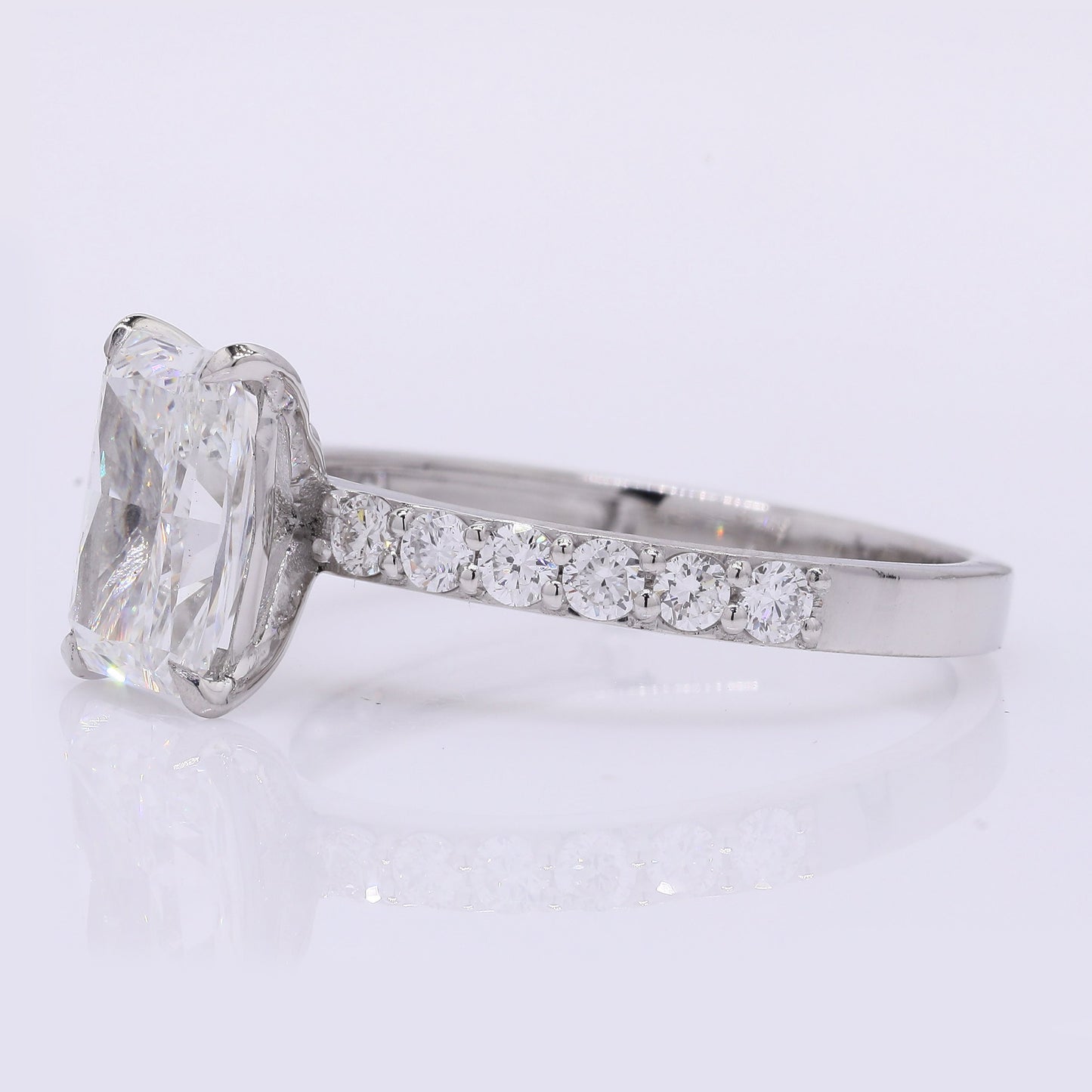 2.33 Carats Lab Grown Diamond 950 Platinum Ring