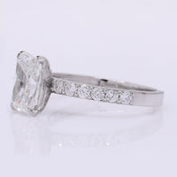 2.33 Carats Lab Grown Diamond 950 Platinum Ring