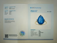 5.99 Ct Pear Natural Tanzanite 14K Gold Ring