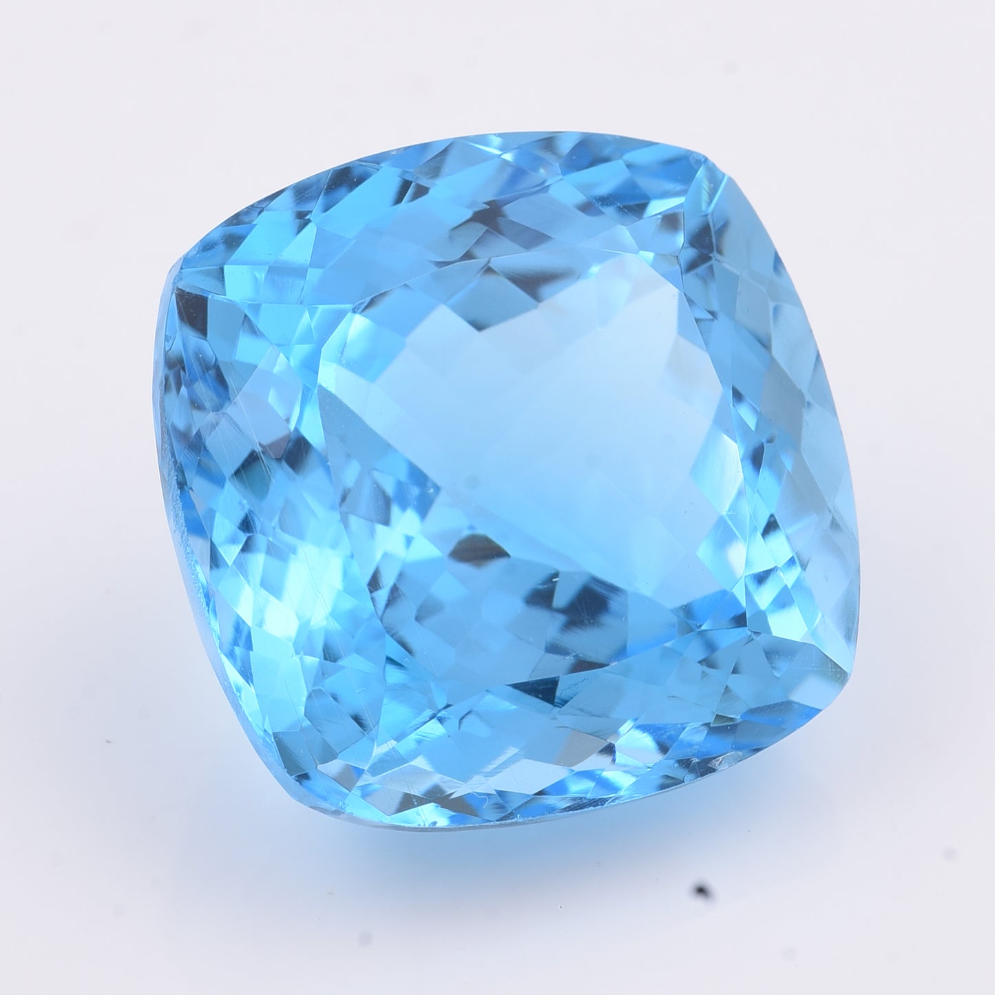 38.9 Natural Topaz Blue Topaz Cushion Mixed Cut Gemstone