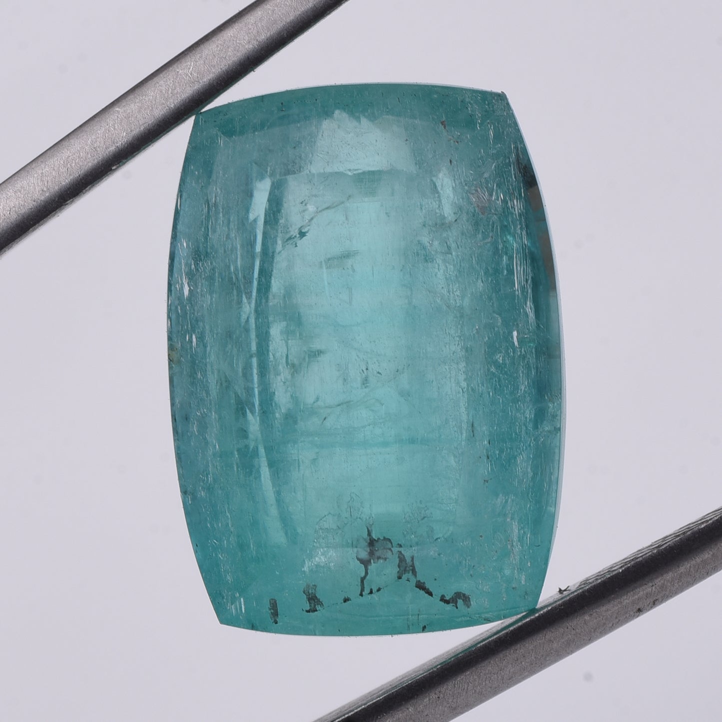 13.27 Natural Beryl Emerald Rectangular Cushion Mixed Cut Gemstone
