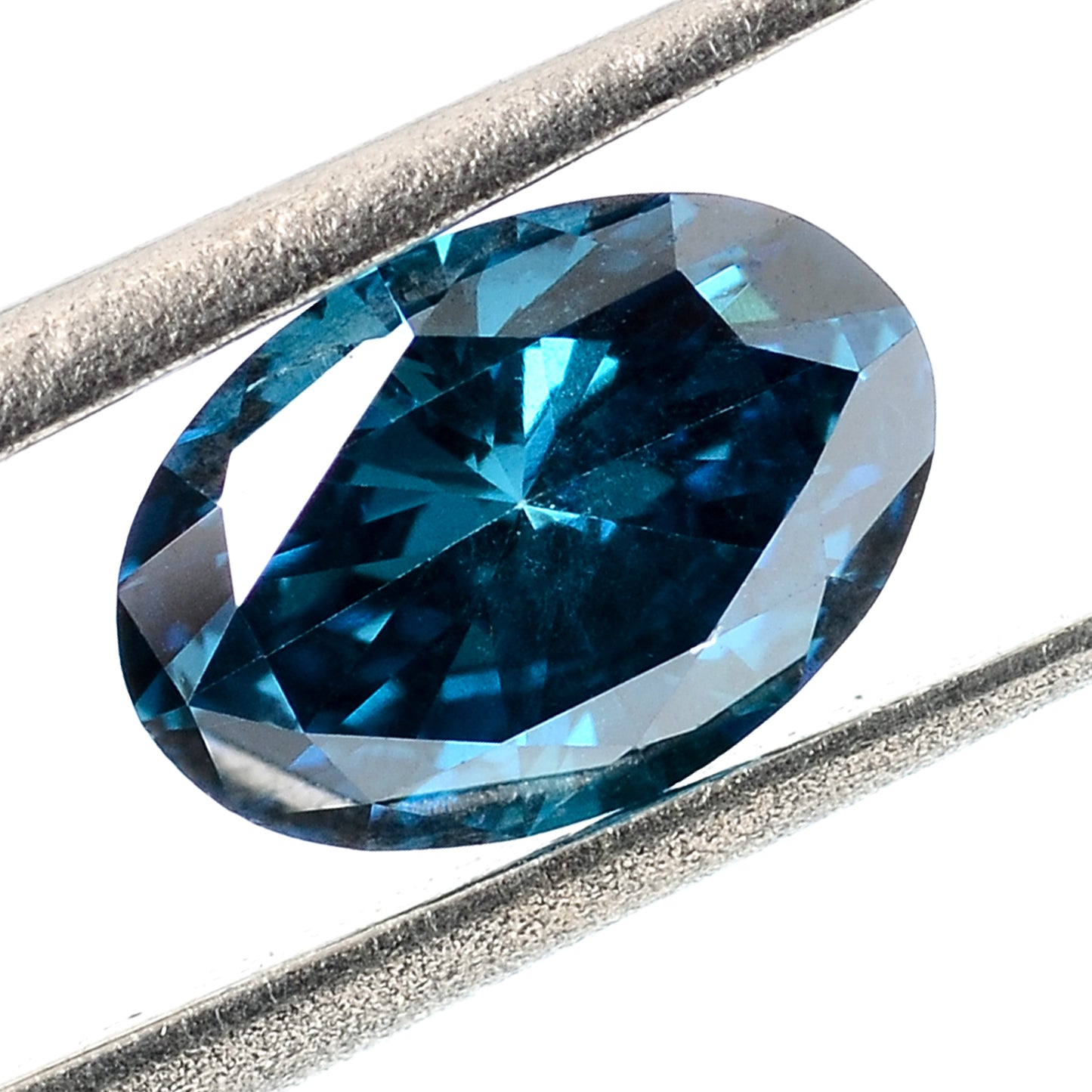 0.33 Carat Blue Diamond Oval Loose Gemstone