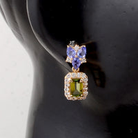 2.75 Ct Octagon Tourmaline 14K Gold Earrings