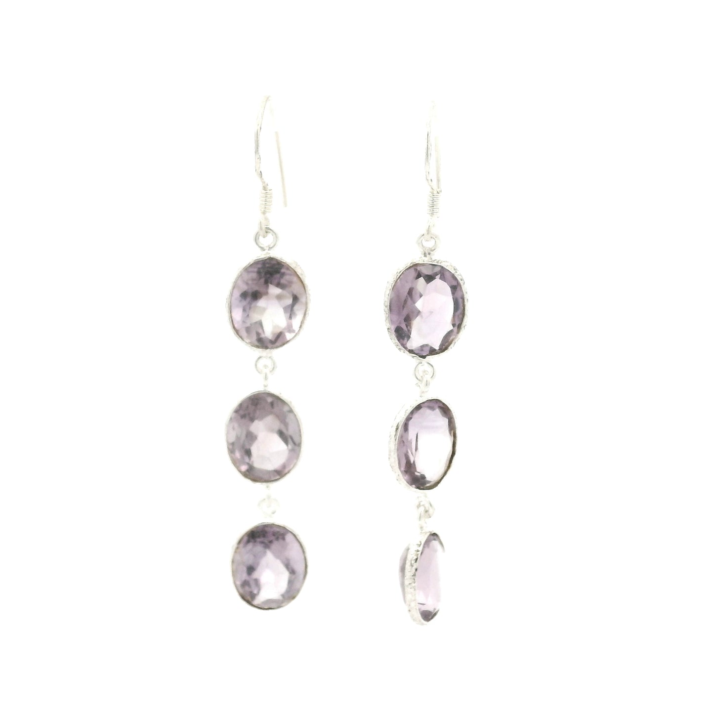 10.05 Ct Amethyst 925 Sterling Silver Earrings